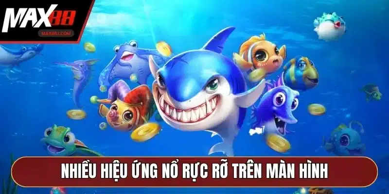 Nhiều hiệu ứng nổ rực rỡ trên màn hình Nhiều hiệu ứng nổ rực rỡ trên màn hình