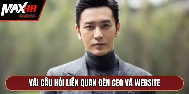 Vài câu hỏi liên quan đến CEO và website Vài câu hỏi liên quan đến CEO và website