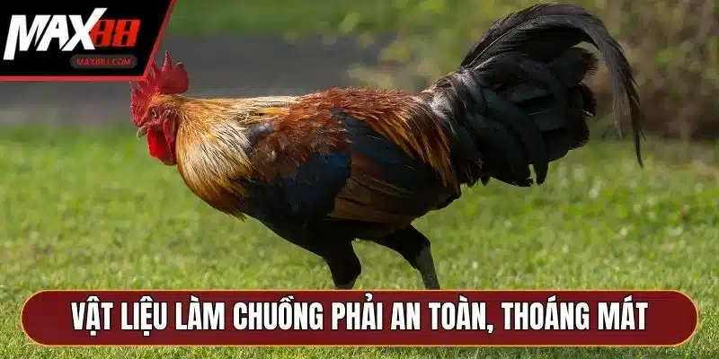 Vật liệu làm chuồng phải an toàn, thoáng mát Vật liệu làm chuồng phải an toàn, thoáng mát